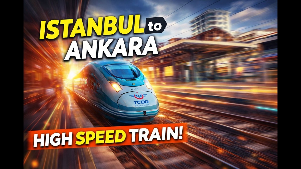 Turkey’s High Speed Train WALKING TOUR 🇹🇷 | Istanbul to Ankara Full Journey - 4K