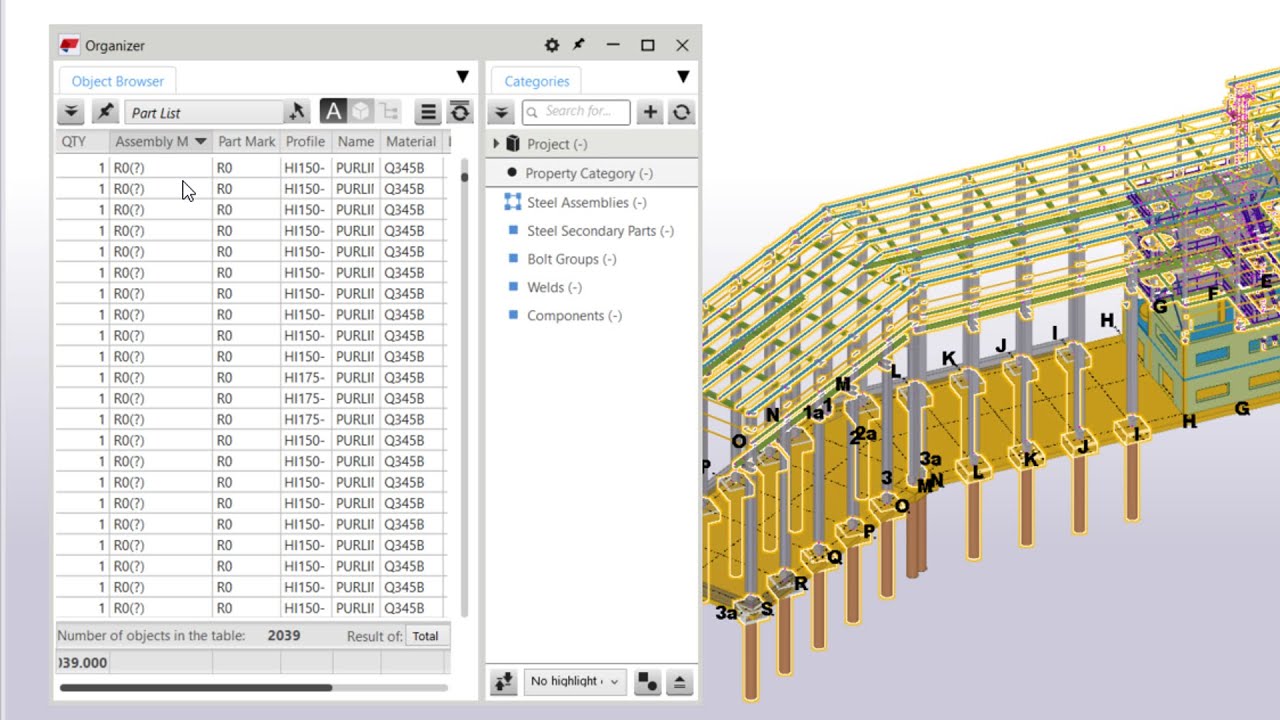 Find and fix overlapping numbers in Tekla Structures