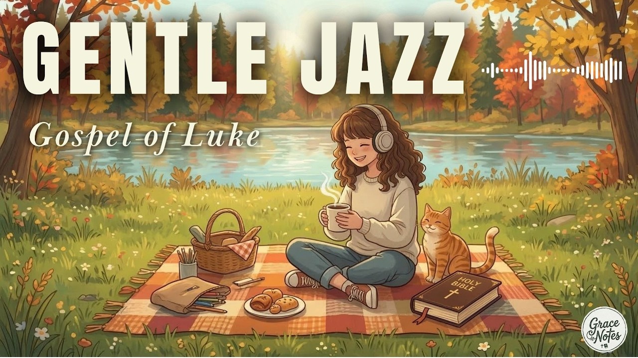 Gospel of Luke Gentle Jazz ☕ 1 Hour Bible Story Music | Peaceful Christian Study Music