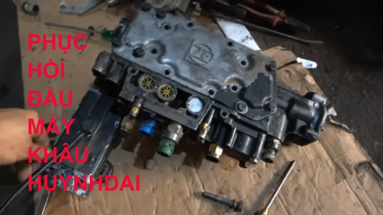 sửa chữa ô tô tải, cách tháo lắp và phuch hồi đầu máy khâu xe huynhdai trago