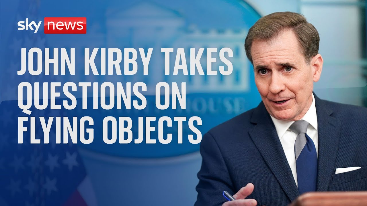 John Kirby answers questions on flying objects at White House briefing