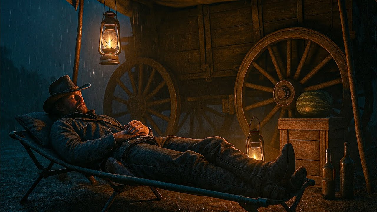 Arthur Alone in a Wagon Tent at Night During a Thunderstorm | RDR2 ASMR