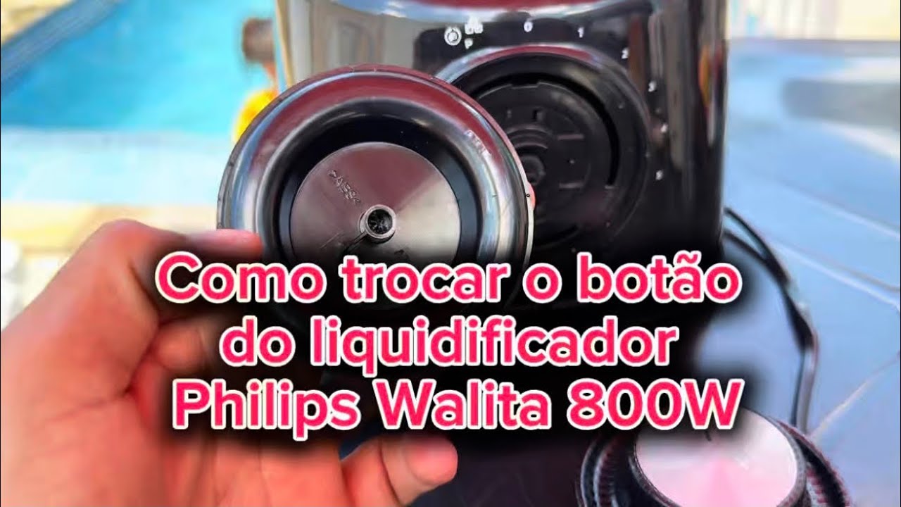 Como trocar o botão do liquidificador Philips Walita 800w