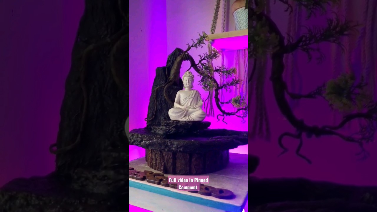 Buddha Waterfall Craft | Full Video in Pinned Comment #short