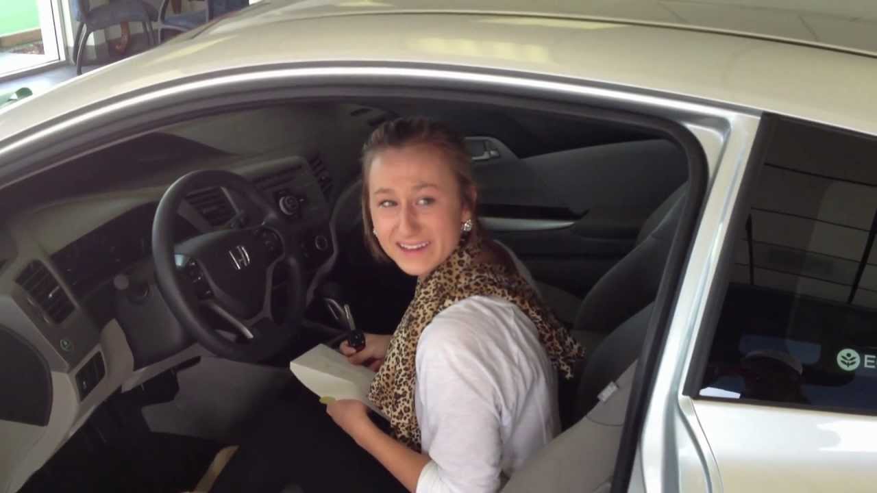 Robyn receives her gift at Steve Jones Honda