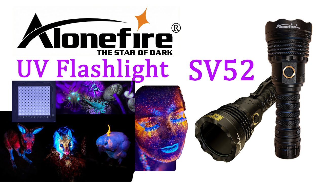 Alonefire SV52 Review: A Melhor Lanterna UV 365nm?