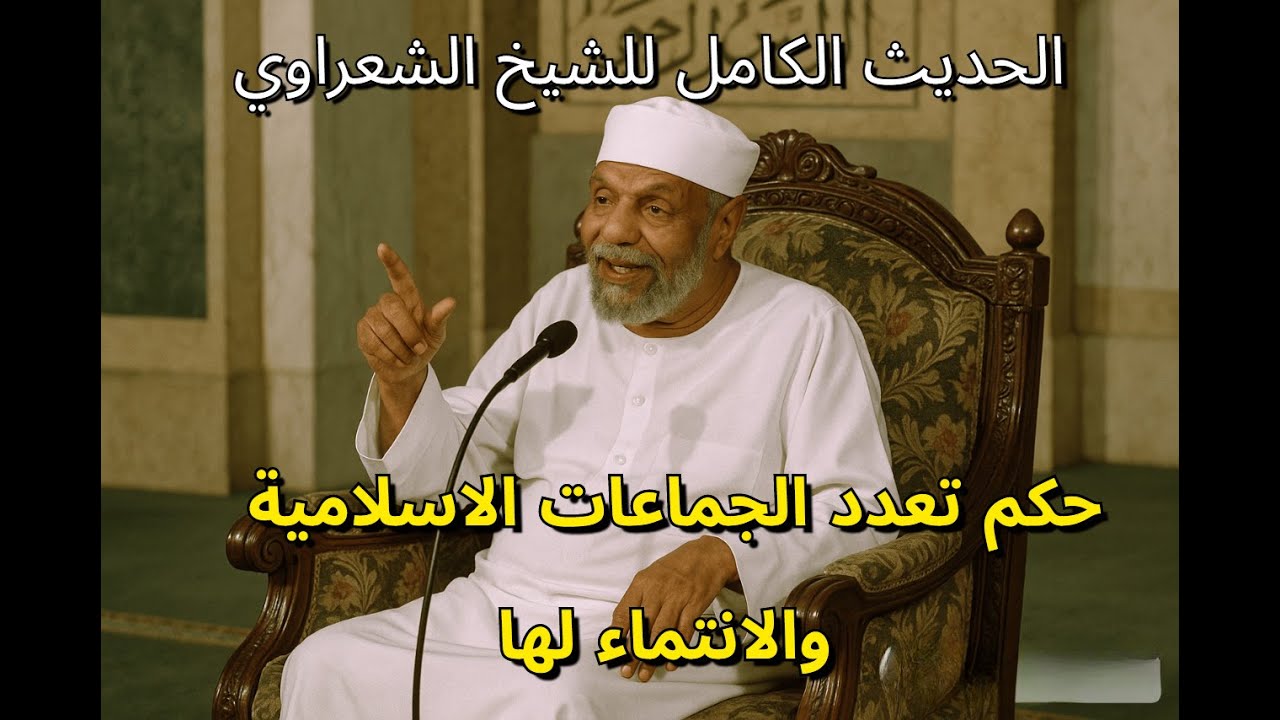 الحديث الكامل للشيخ الشعراوي عن الجماعات الاسلامية وحكم تعدد الجماعات والانتماء لها