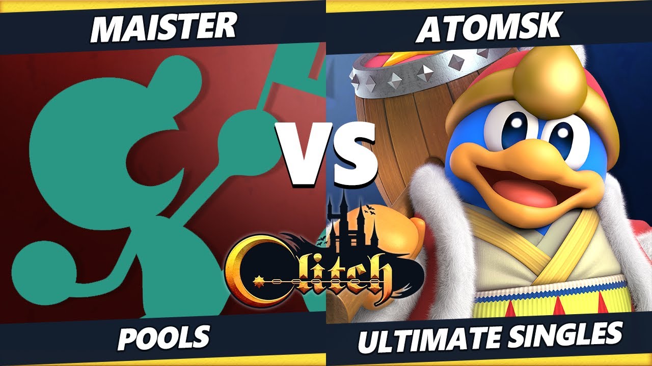 Glitch Konami Code  - Maister (Game & Watch) Vs. Atomsk (Dedede) Smash Ultimate Tournament