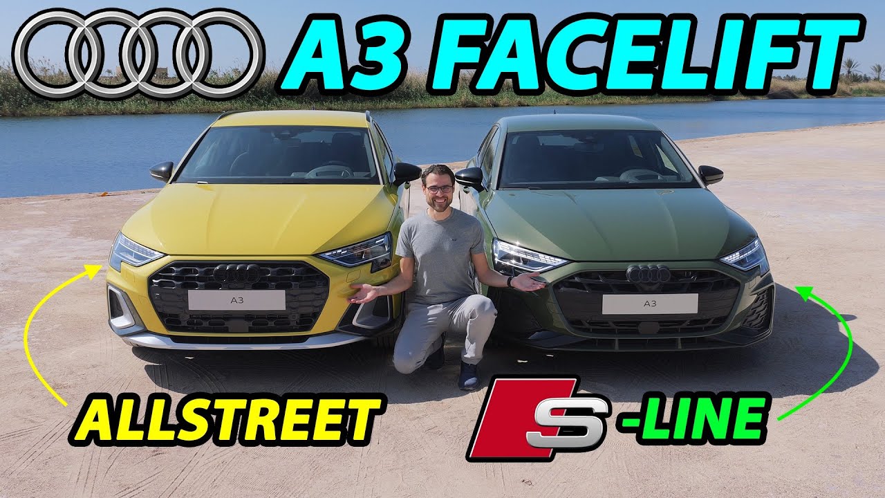 2024 Audi A3 facelift with first-ever A3 allstreet vs s-line - reveal REVIEW
