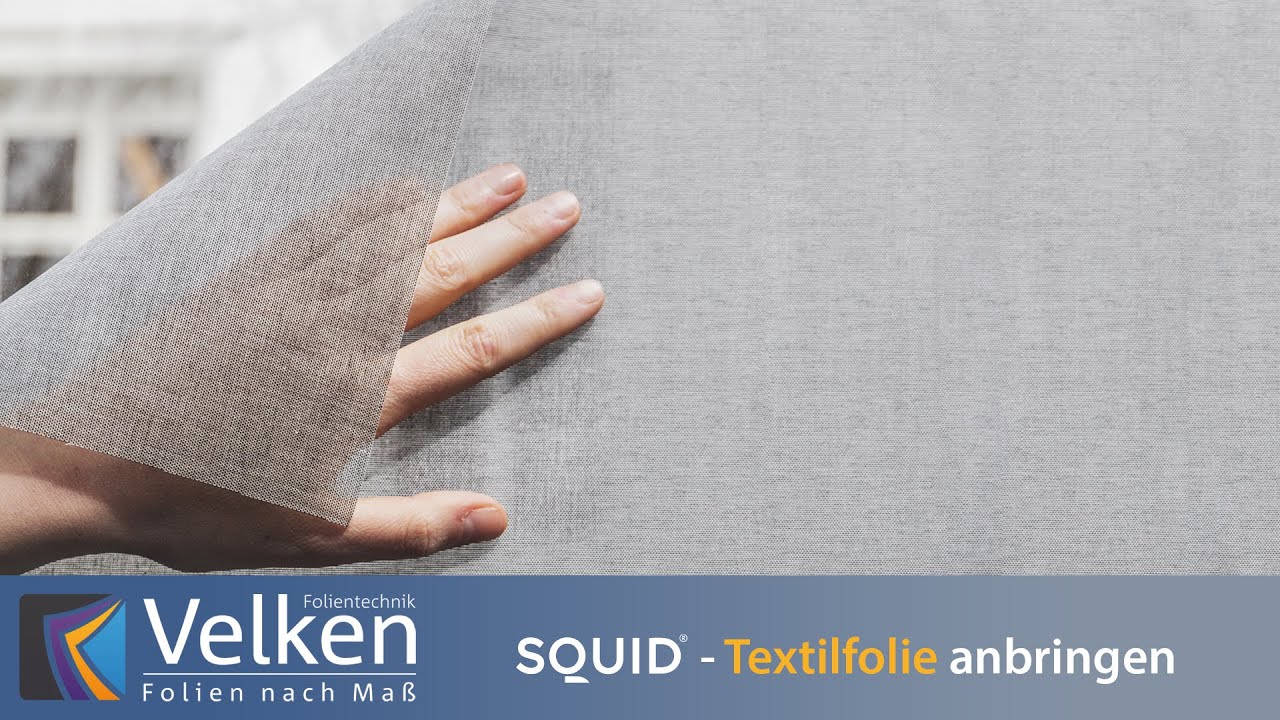 SQUID Textilfolie: Montagevideo f&uuml;r kleine und normalgro&szlig;e Oberfl&auml;chen