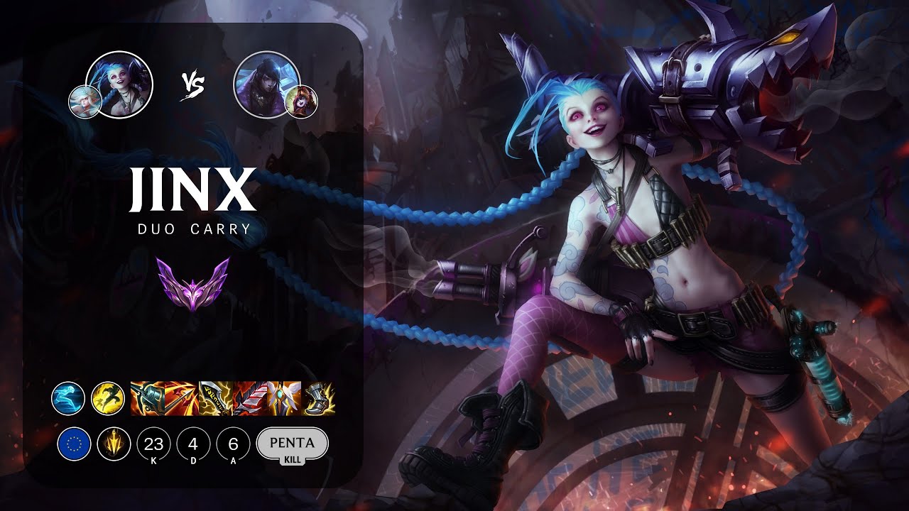 Jinx ADC vs Aphelios - EUW Master Patch 14.4