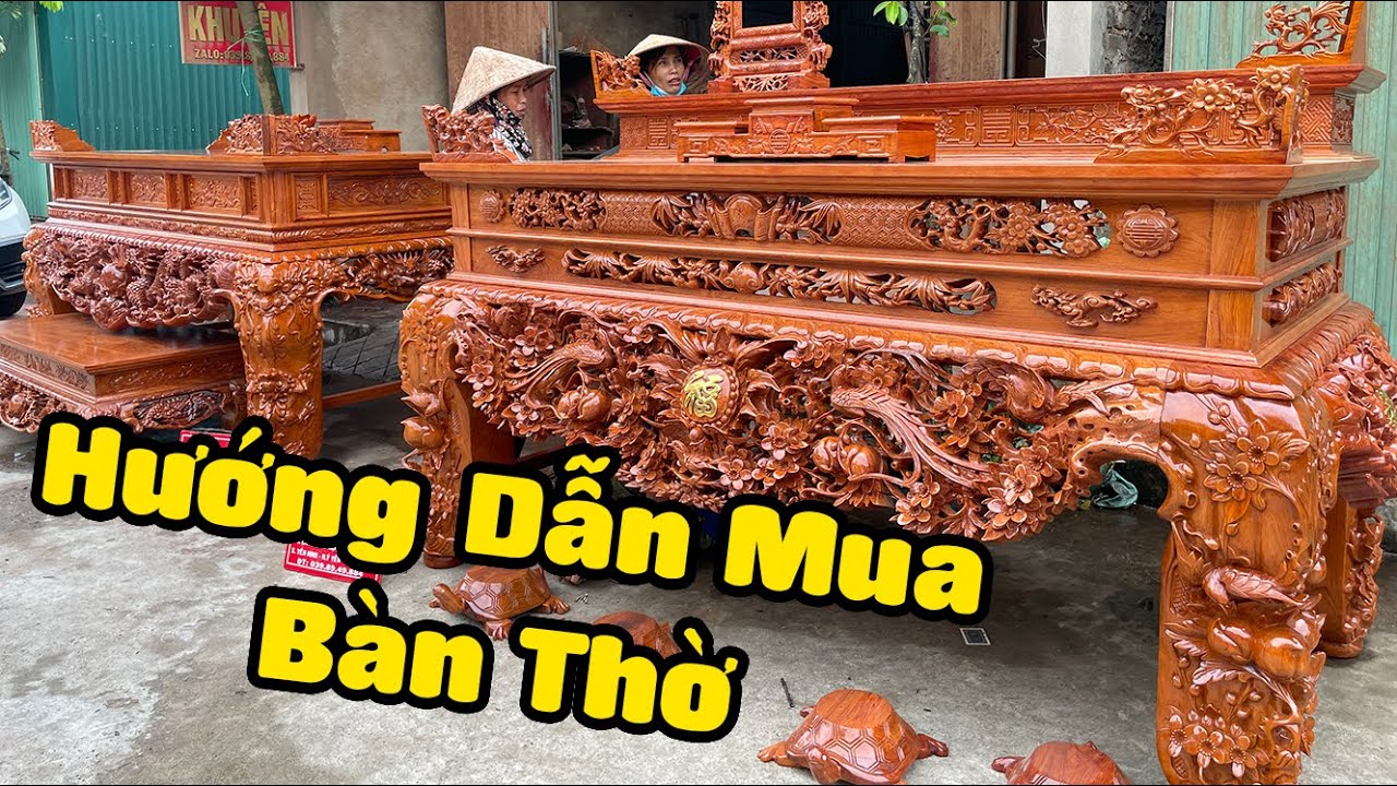 Hướng dẫn chọn mua bàn thờ gia tiên | Đồ Gỗ Thành Khuyên
