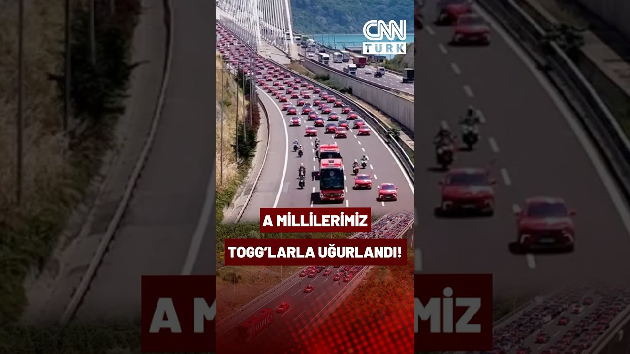 A Millilerimizi Y&uuml;zlerce TOGG Uğurladı! İşte O G&ouml;r&uuml;nt&uuml;ler...