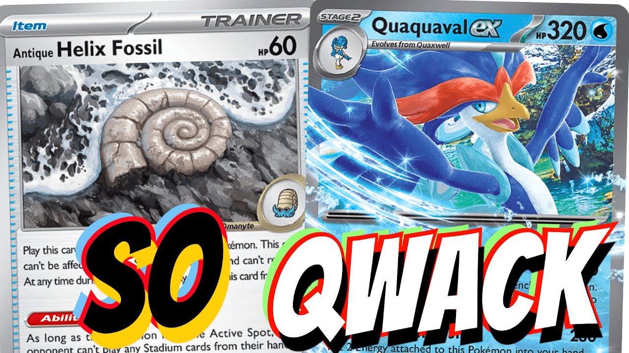 Комбинация Omastar Helix Lock и Quaquaval ex просто потрясающая! 🦆🤪 В сочетании с Rocket's Watcht...
