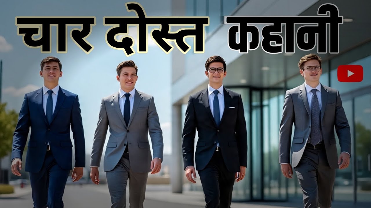 चार दोस्त की कहानी।                                  Four friends story #trending #motivation #story