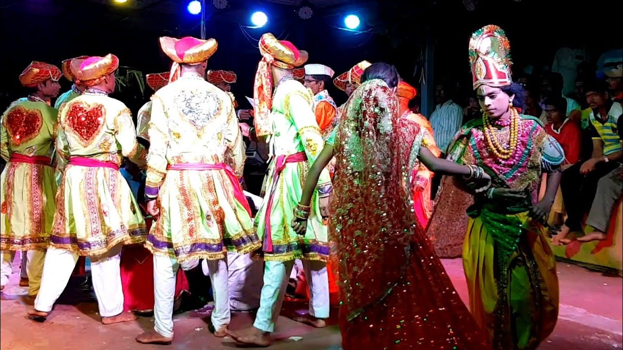 राधा ही चालली कृष्णा च्या भेटीला | Radha krushna | अतूट प्रेमाची कथा | वाघजाई जाखडी नृत्य आगावे