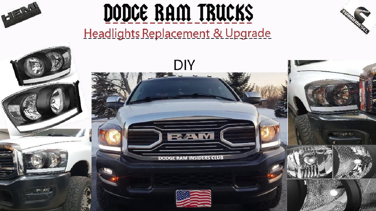 Ram Headlights How To Remove Replace & Upgrade | 2006-2008