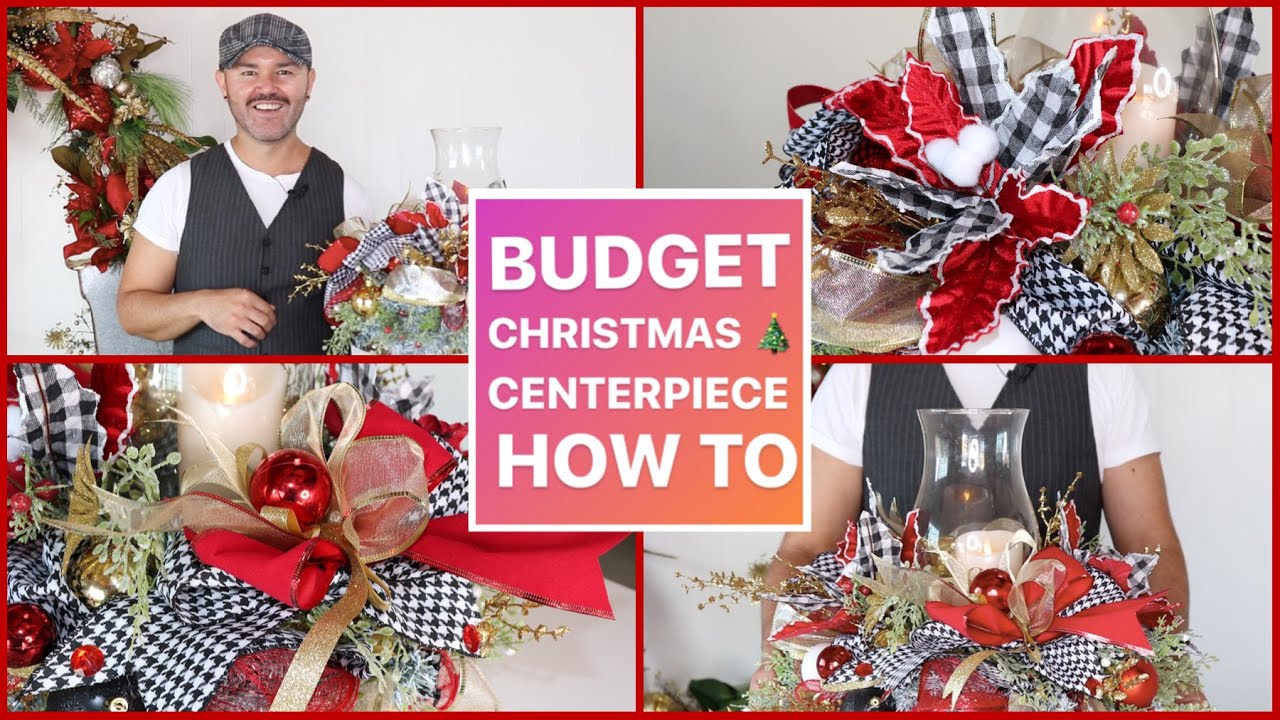 HOW TO MAKE A CHRISTMAS CENTERPIECE ON A BUDGET 2020 / Christmas Decor Ideas