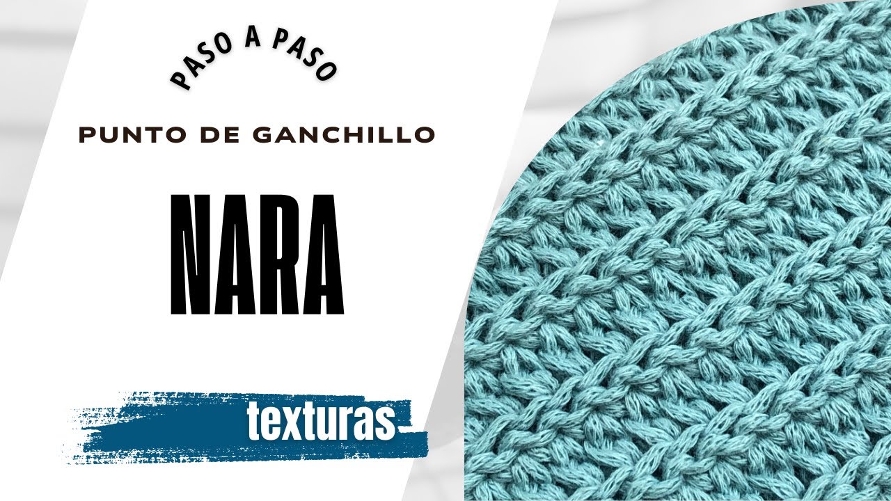Punto Nara Fácil a Ganchillo | parece tejido a 2 agujas |  that Looks like Knitting