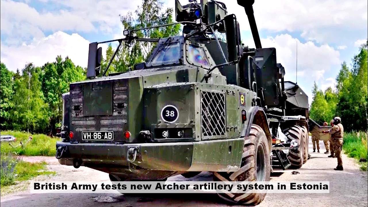 British Army tests new Archer artillery system in Estonia