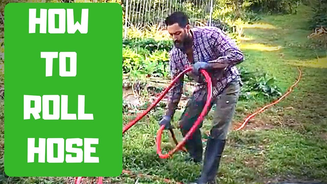 No KINK Hose! Correct way to roll a garden hose.