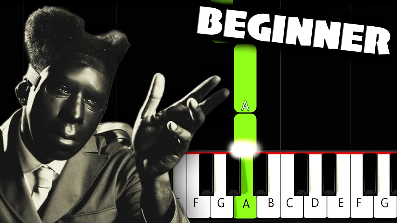 Tyler, The Creator - Like Him (feat. Lola Young) - BEGINNER Piano Tutorial