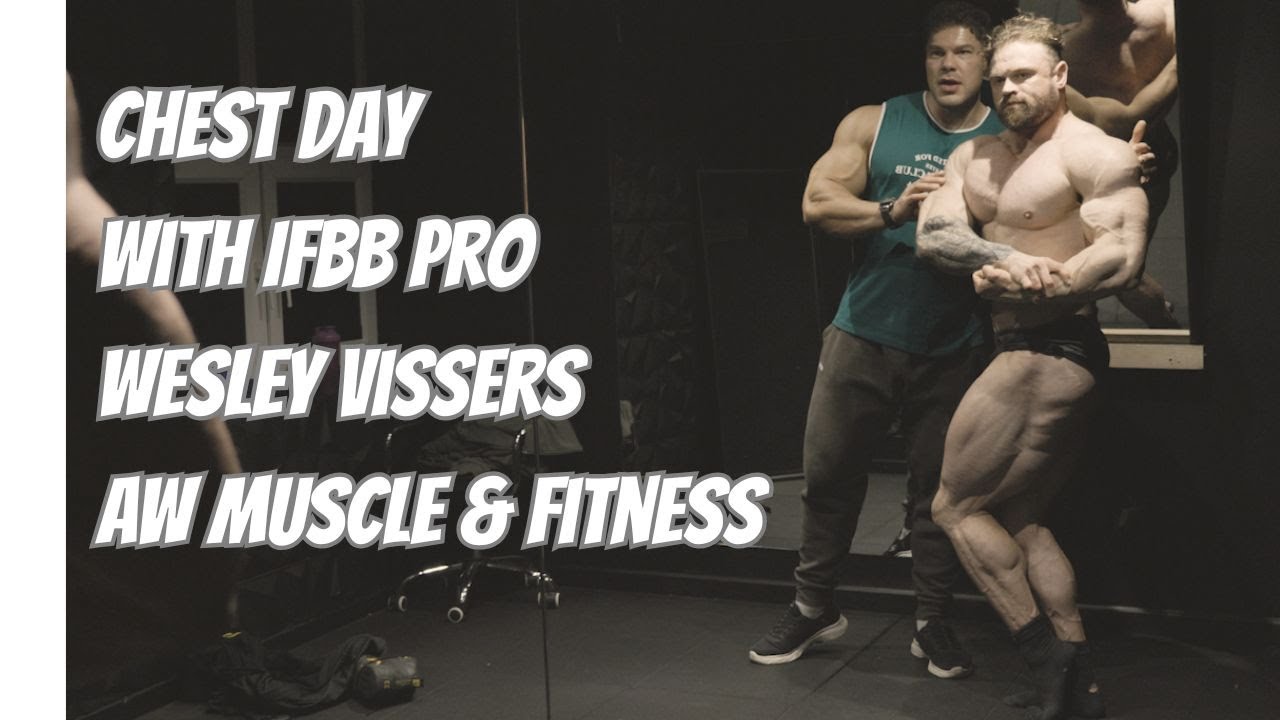 Training Chest with Wesley Vissers! Arnold Classic Champion | AW Muslce & Fitness Birthday Event