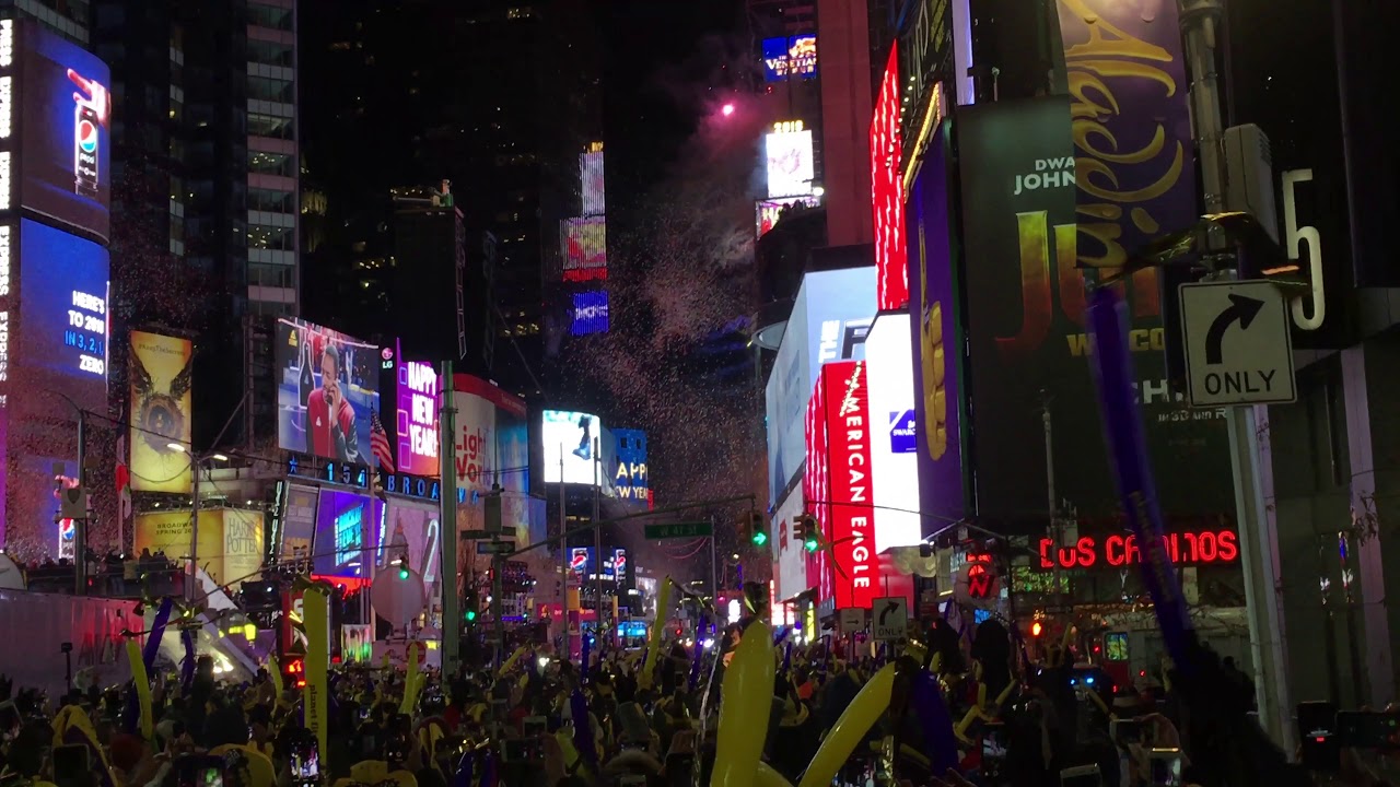 Count down Time Square December 31st, 2017