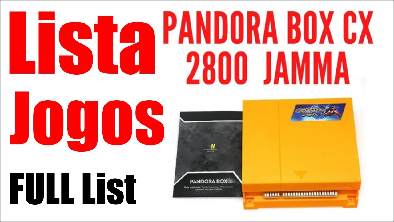 Lista de Jogos Pandora Box CX 2800 Jogos / Full List Games