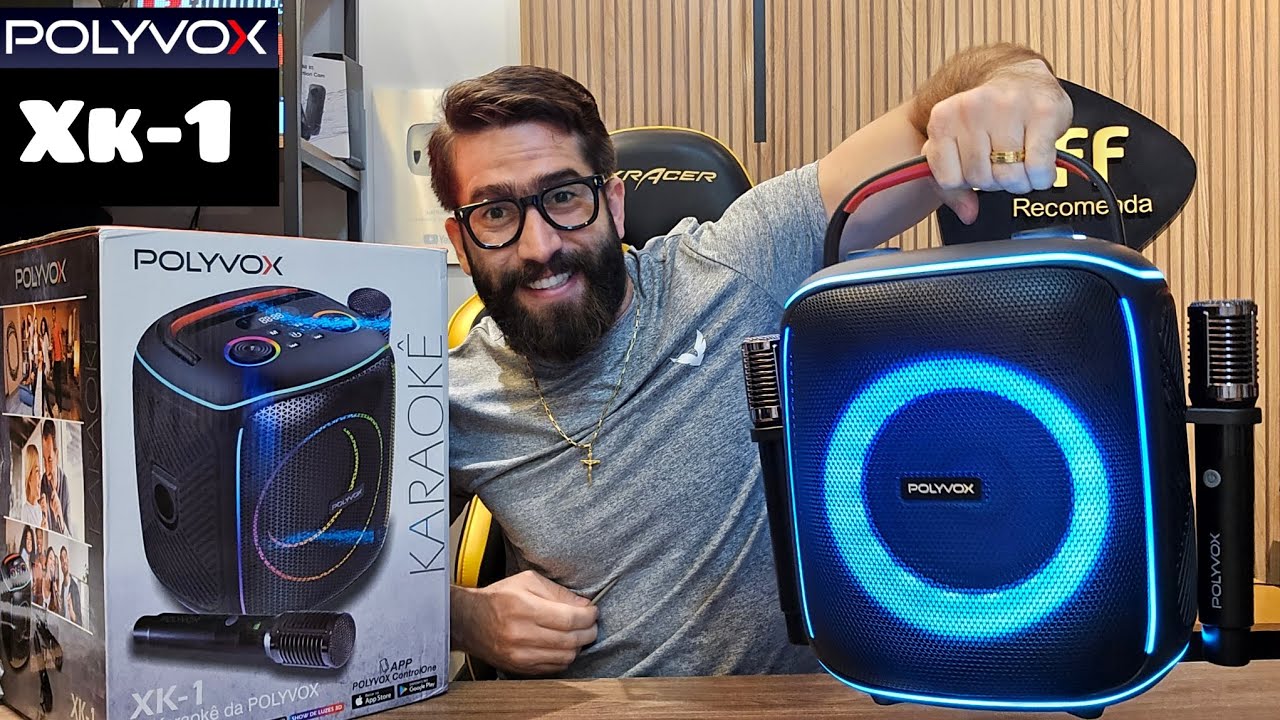 MAIS UMA! Caixa de som POLYVOX KARAOKÊ XK-1 160W IPX4 (LANÇAMENTO)