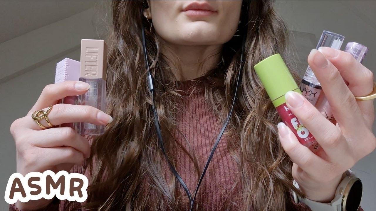 ASMR Lip gloss haul 💋 triggers
