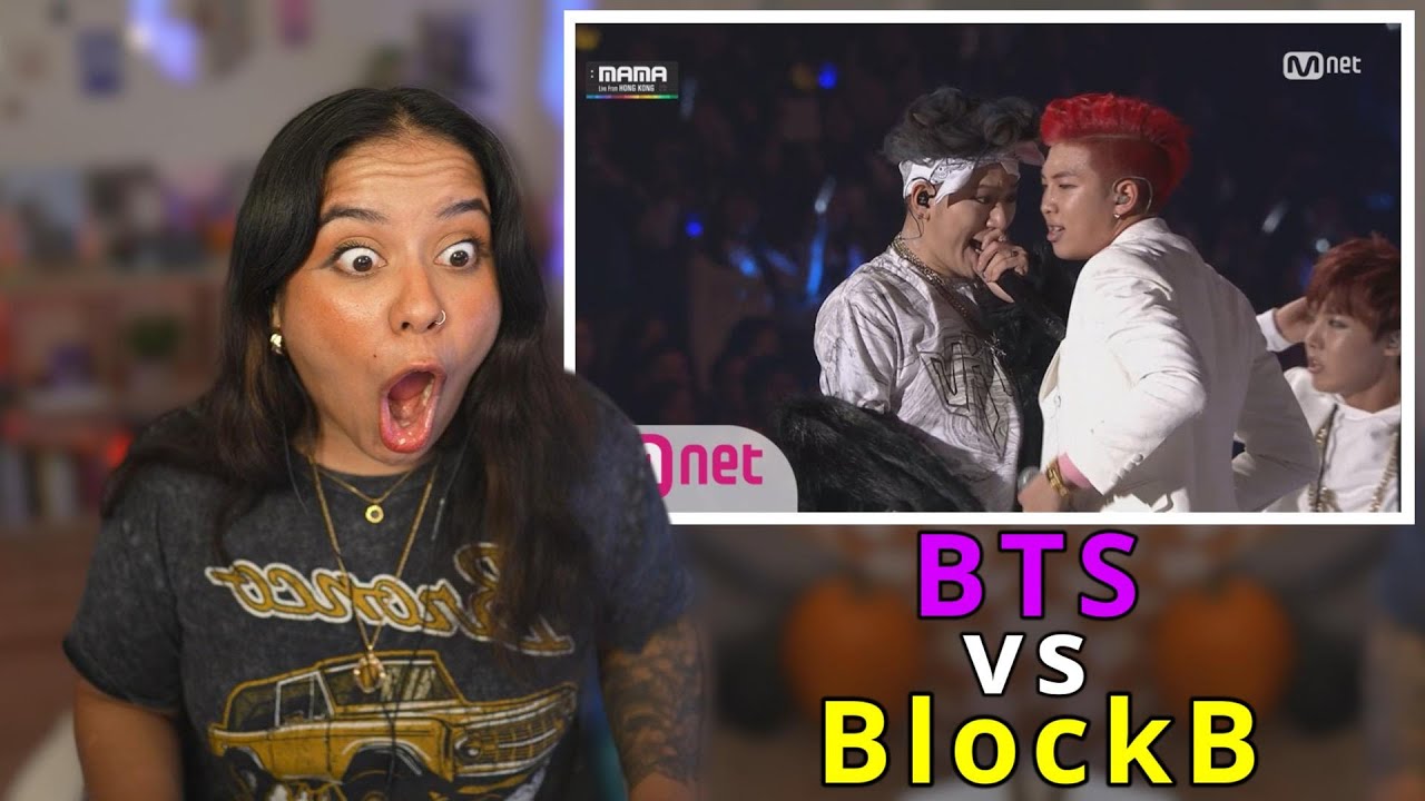 HOLY...2015 MAMA [Boys In Battle] BTS vs BlockB REACTION