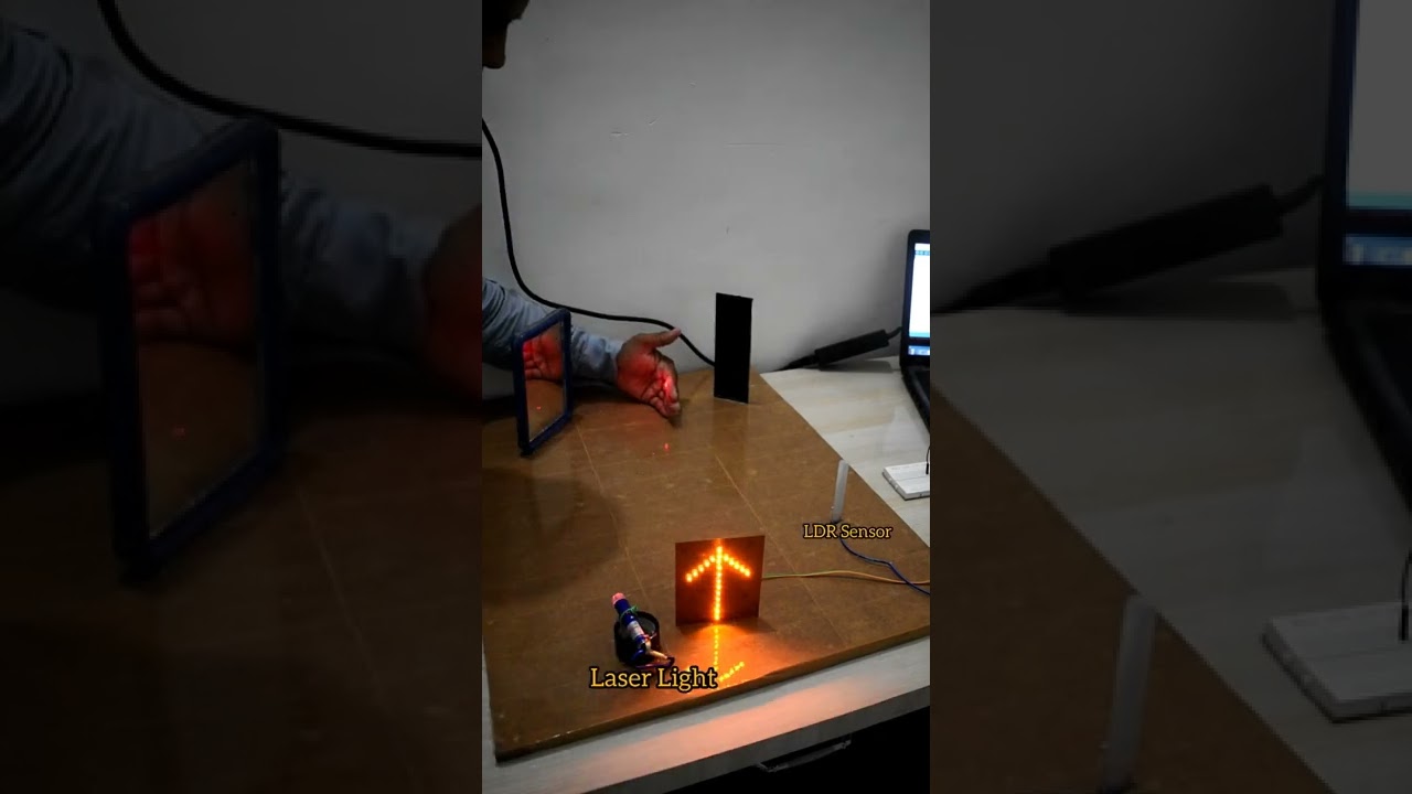 Laser Light Based Security System, LDR Based Security System, Home Security Project, Security System