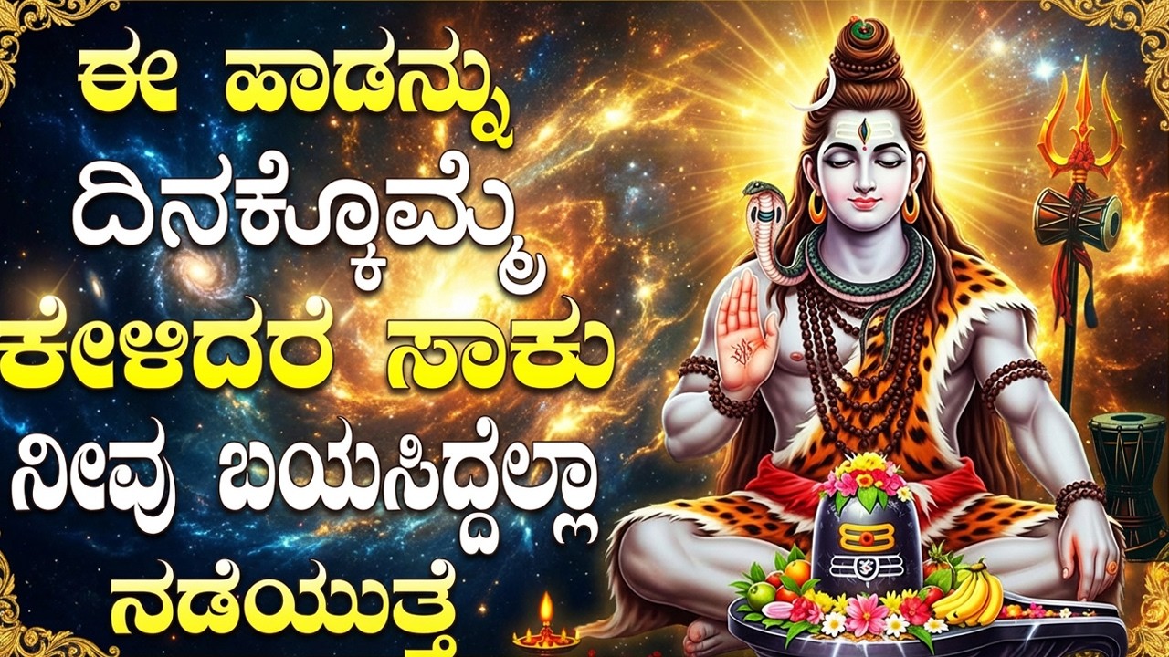 ಸೋಮವಾರದಂದು ಈ ಹಾಡುಗಳನ್ನು ಕೇಳಿದರೆ ನಿಮ್ಮ ಎಲ್ಲಾ ಸಮಸ್ಯೆಗಳು ಪರಿಹಾರವಾಗುತ್ತವೆ🙏 | Shiva Bhakti Songs Kannada
