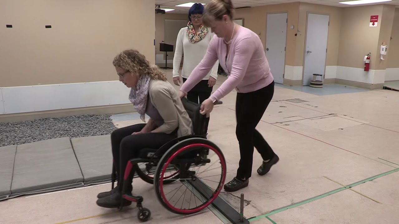 Manual Wheelchair Skills Test with Caregiver After Training | With Commentary (SCI)
