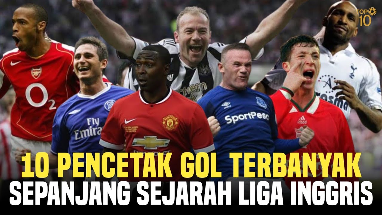 10 Pencetak Gol Terbanyak Liga Inggris Sepanjang Sejarah | Kisah & Rekor Abadi Premier League