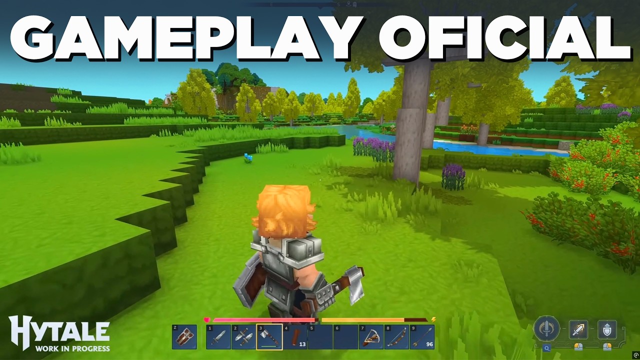 LIBERADO A GAMEPLAY DO HYTALE OFICIAL!! O MELHOR JOGO DO ANO [4K]