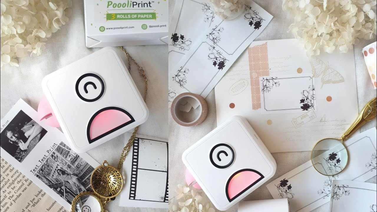poooli pocket printer • unboxing + tutorial [free printable]