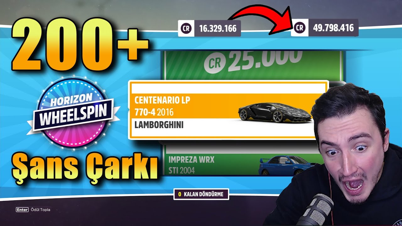 ZENGİN OLDUK! ( 200+ ŞANS ÇARKI AÇTIM ) | Forza Horizon 5