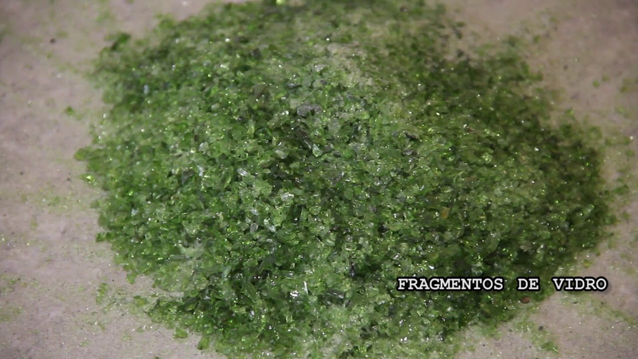 Reciclagem artesanal de vidro 2 - Matéria Prima