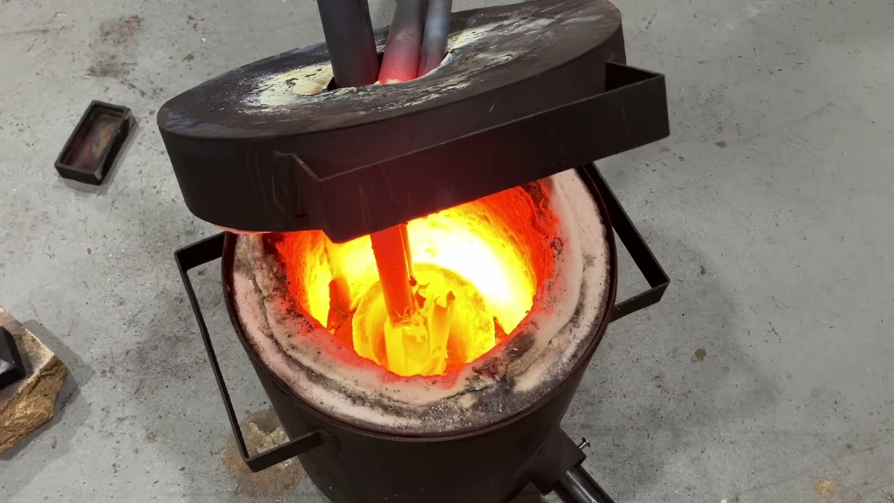 Smelting Scrap Plumbing Copper Tubing & Fitting #ASMR