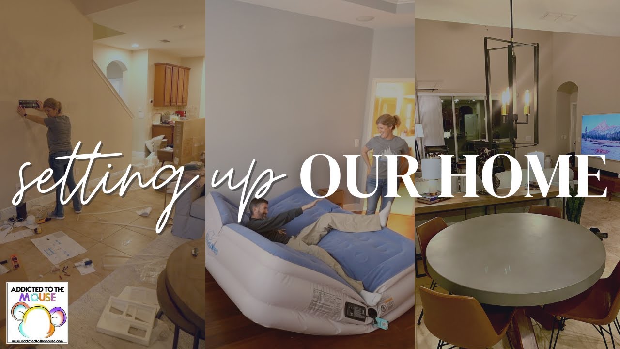 Setting Up Our New Home | First Day Living in Orlando | Unpack With Us