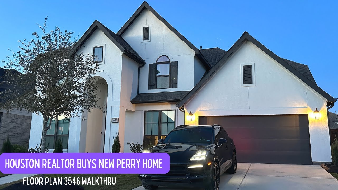 Top Houston Realtor Buys New Construction Perry Homes - 3546 Floor Plan Walkthrough Texas