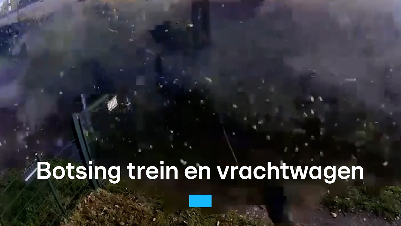 ProRail geeft beelden vrij van botsing trein en vrachtwagen in Meteren | RTL Nieuws