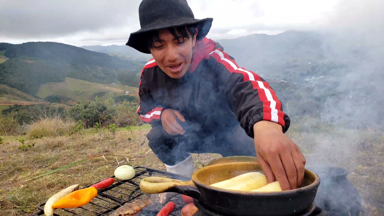 🐰TRUCHA AL CARBÓN CON UNA HERMOSA VISTA A PAUTE