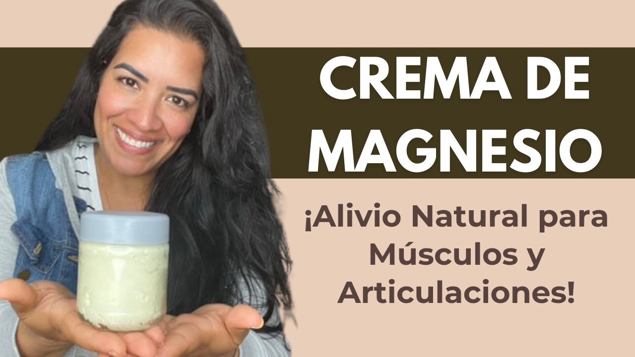 Cómo hacer CREMA DE MAGNESIO 💆‍♀️ Para el Dolor, el Estrés y la Relajación