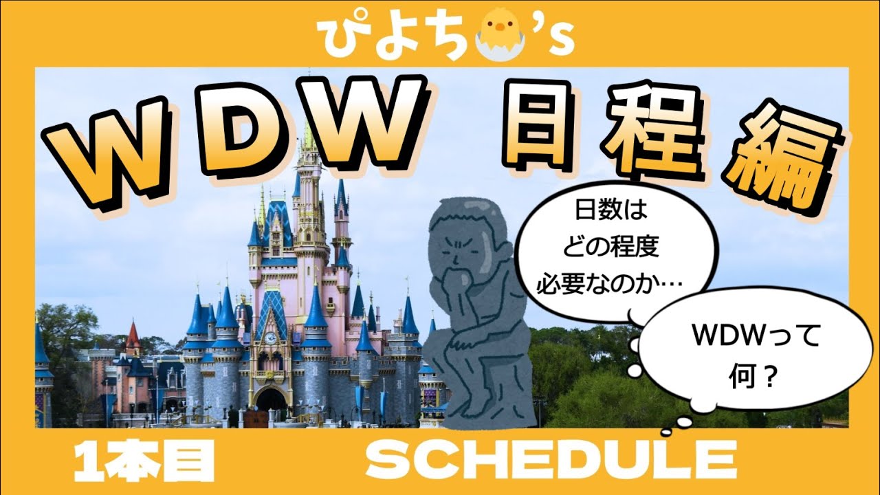 【第１回日程編】フロリダディズニー旅行記【WDWとは、日数、アフターアワーズ等】