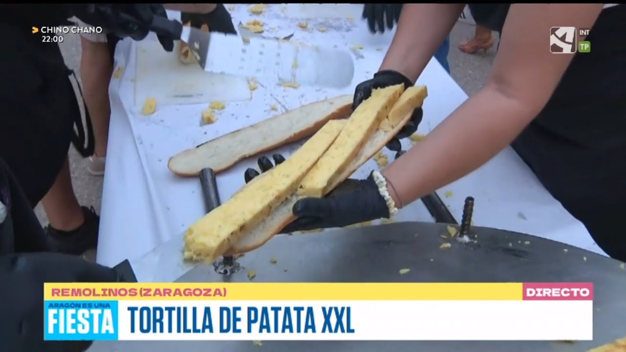 En Remolinos preparan una tortilla XXL