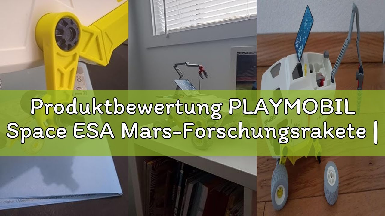 Produktbewertung PLAYMOBIL Space ESA Mars-Forschungsrakete | Modulare Rakete mit Startrampe und 2 As