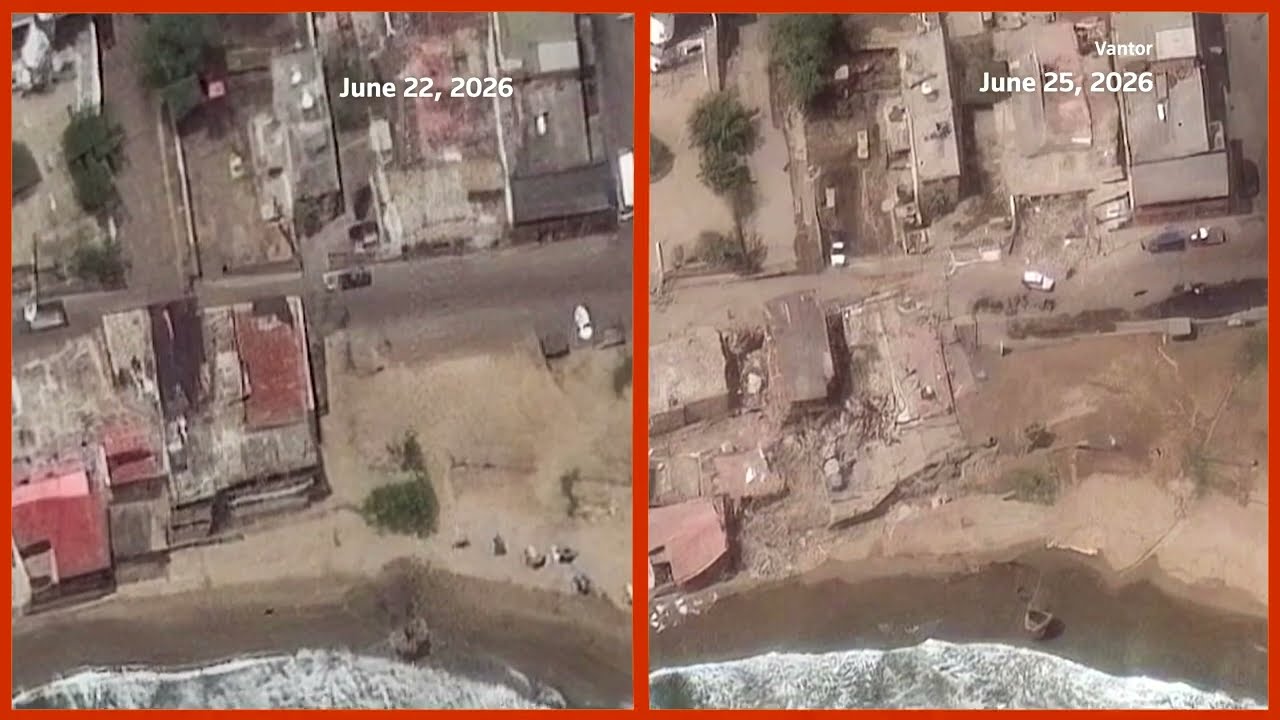 Satellite images show before and after Venezuela earthquakes